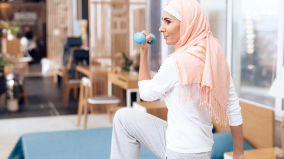 تمارين رياضية محدودة خلال الصيام