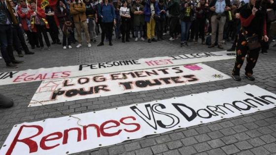 جانب من المظاهرات