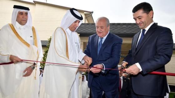 جانب من افتتاح سفارة دولة قطر