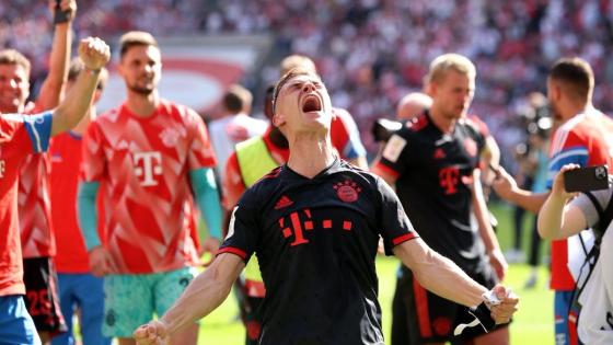 فرحة لاعبو بايرن ميونخ