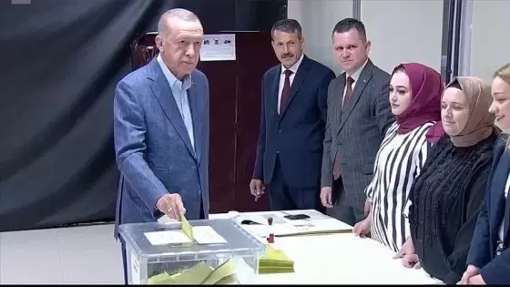 الرئيس التركي مرشح تحالف الجمهور رجب طيب أردوغان