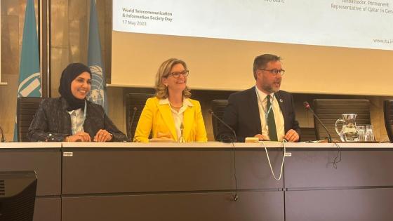 جانب من مشاركة سعادة الدكتورة هند المفتاح في الاحتفال