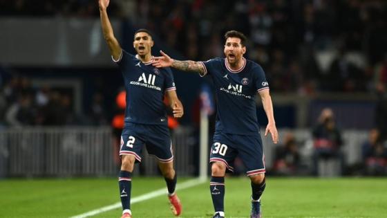 ليونيل ميسي وأشرف حكيمي