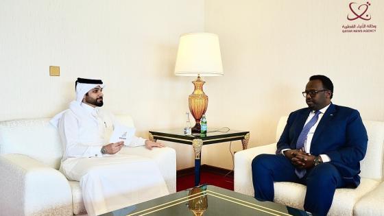 سعادة نائب رئيس وزراء الصومال في حديثه إلى وكالة الأنباء القطرية