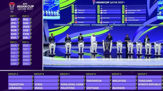 خلال حفل القرعة النهائية