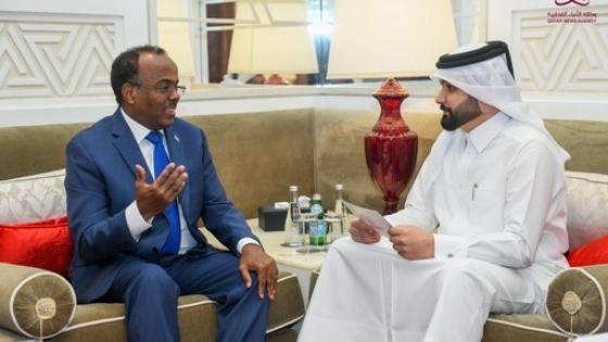 سعادة الوزير الصومالي في حديثه لوكالة الأنباء القطرية