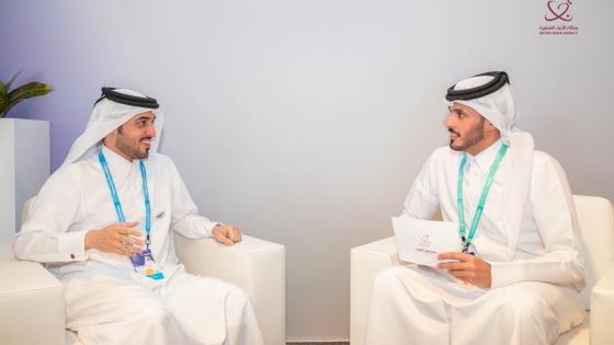 سعادة الشيخ علي بن عبدالله بن خليفة آل ثاني في حديثه إلى قنا