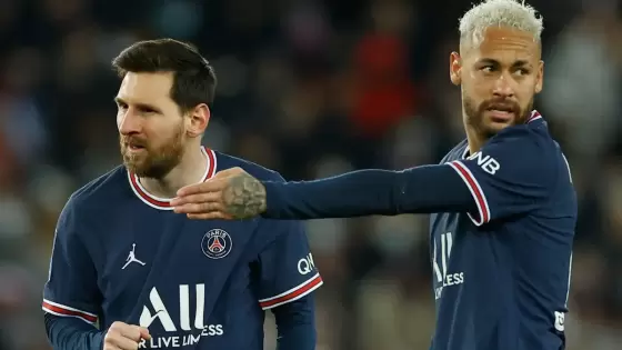 نيمار وميسي لاعبا باريس سان جيرمان