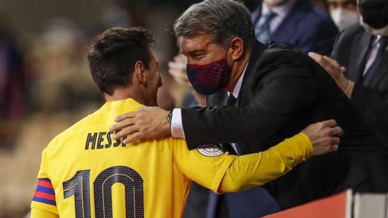 ليونيل ميسي وخوان لابورتا