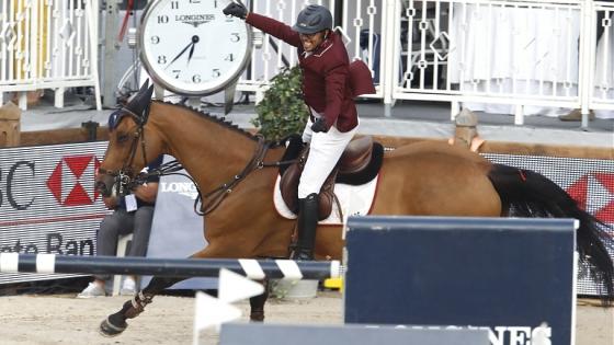 فارس المنتخب القطري باسم حسن محمد