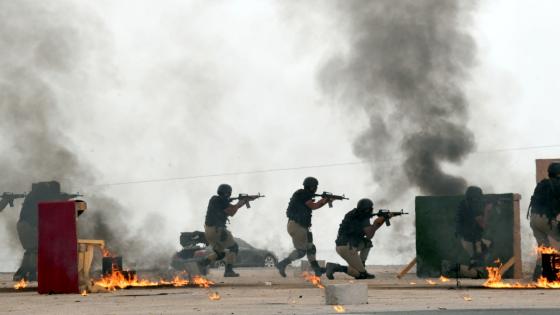 استعراض لبعض التدريبات العملية بأكاديمية الشرطة