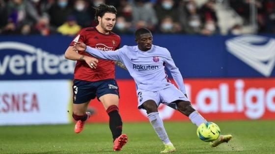 مباراة سابقة بين برشلونة وأوساسونا