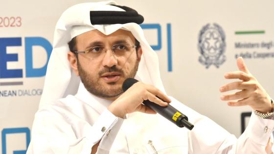 جانب من مشاركة د. ماجد الأنصاري في الفعالية