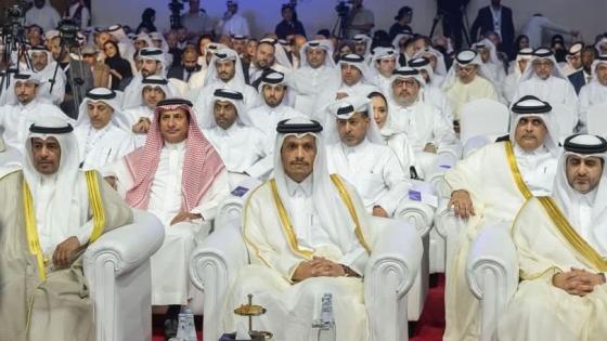 معالي الشيخ محمد بن عبدالرحمن بن جاسم آل ثاني رئيس مجلس الوزراء خلال افتتاح المنتدى