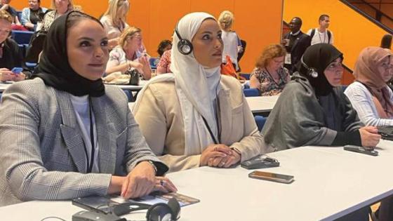 جانب من المشاركة القطرية بالاجتماع