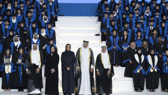 جانب من حفل تخريج دفعة 2023 بجامعة الدوحة للعلوم والتكنولوجيا