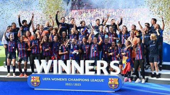 تتويج فريق برشلونة للسيدات
