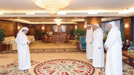 جانب من تأدية القسم أمام وزير العمل