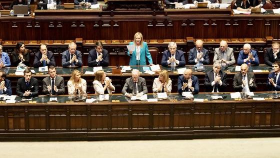 كلمة رئيسة الوزراء الإيطالية في البرلمان