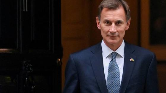 جيريمي هنت وزير الخزانة البريطاني