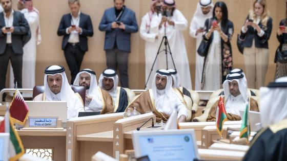 جانب من المشاركة القطرية بالاجتماع