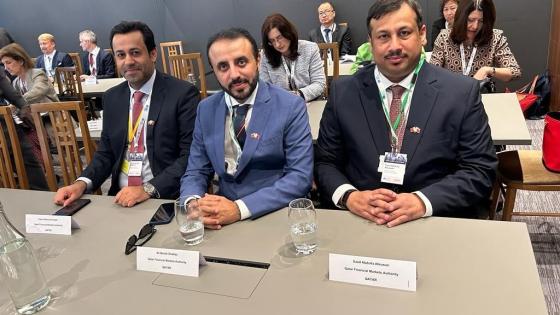 الوفد القطري المشارك في الاجتماع