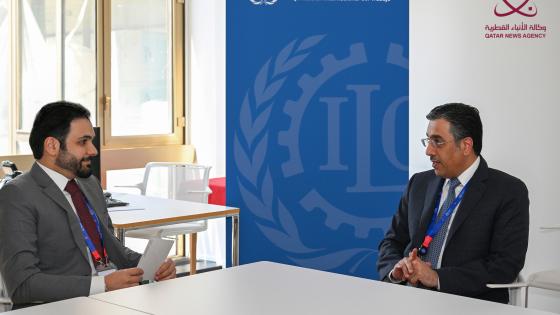 سعادة وزير العمل في حواره إلى قنا