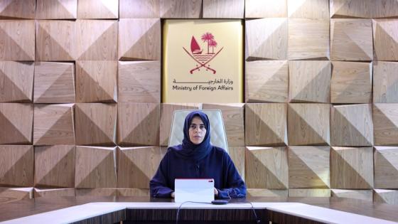 وزيرة الدولة للتعاون الدولي بوزارة الخارجية السيدة لولوة بنت راشد الخاطر