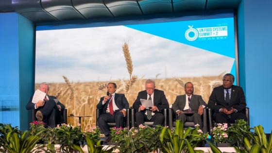 سعادة وزير البلدية خلال إلقاء كلمته في الحلقة النقاشية