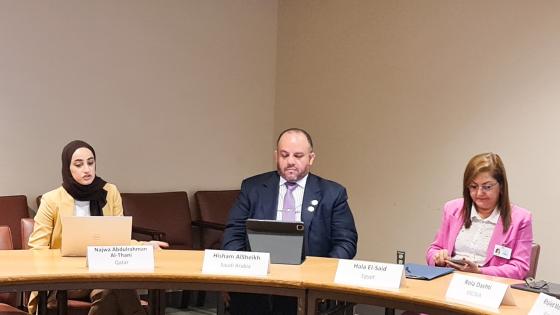 جانب من المشاركة القطرية في الحدث