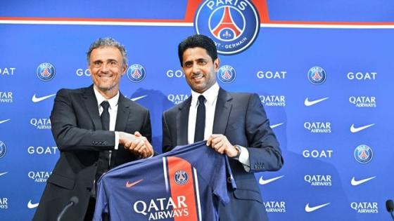 ناصر الخليفي ولويس إنريكي