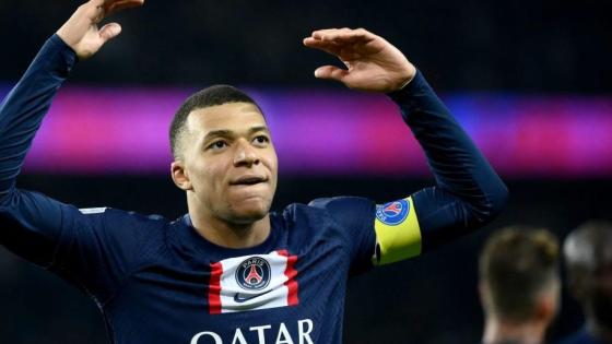 نجم باريس سان جيرمان الفرنسي كيليان مبابي