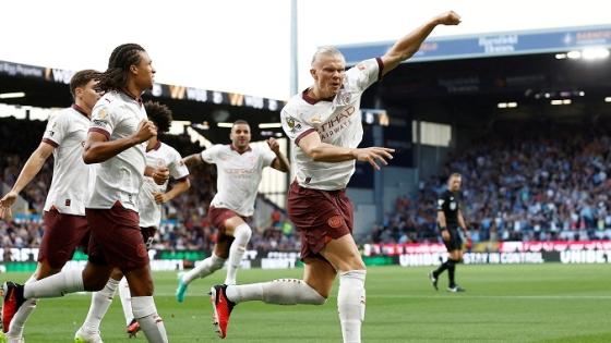 النرويحي إيرلينج هالاند مهاجم مانشستر سيتي