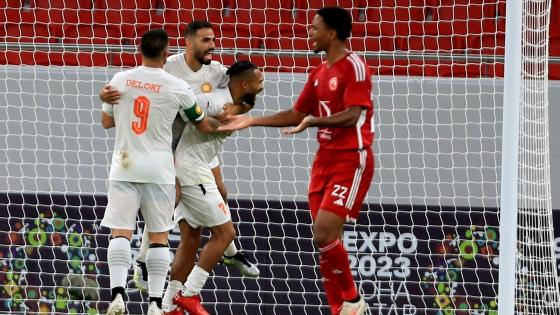 جانب من المباراة