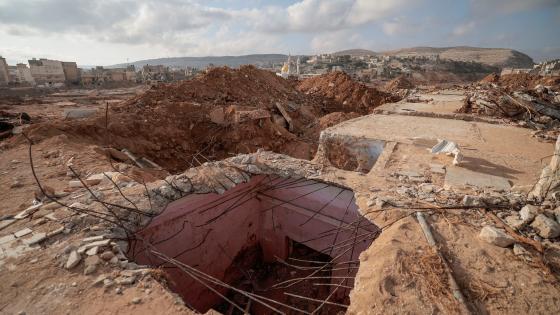 تدمير إعصار دانيال للمنازل - صورة أرشيفية