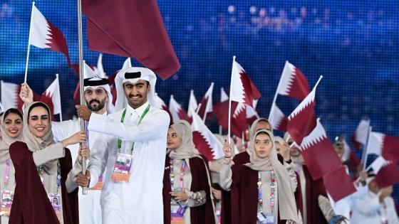 البعثة القطرية في حفل الافتتاح