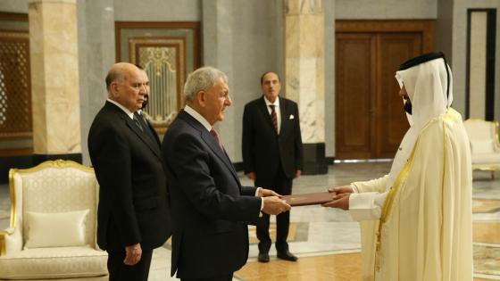 جانب من تسليم أوراق الاعتماد