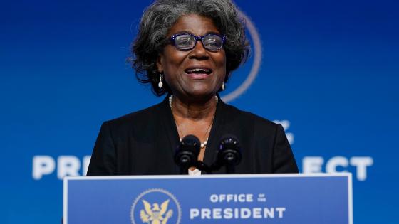 ليندا توماس غرينفيلد مبعوثة واشنطن لدي الأمم المتحدة