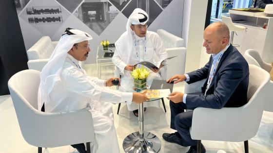 جانب من مشاركة وفد ميليبول قطر بالمعرض