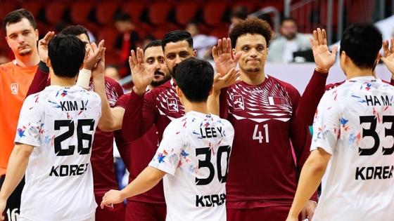 مباراة المنتخب القطري مع نظيره الكوري