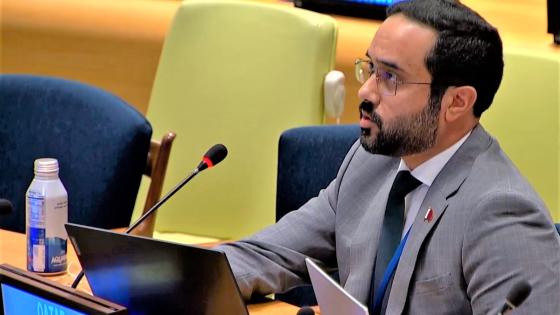 راشد علي المري عضو وفد قطر إلى الدورة (78) للأمم المتحدة