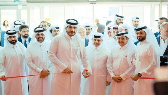 جانب من افتتاح وزير التجارة والصناعة لمعرض سيتي سكيب قطر 2023
