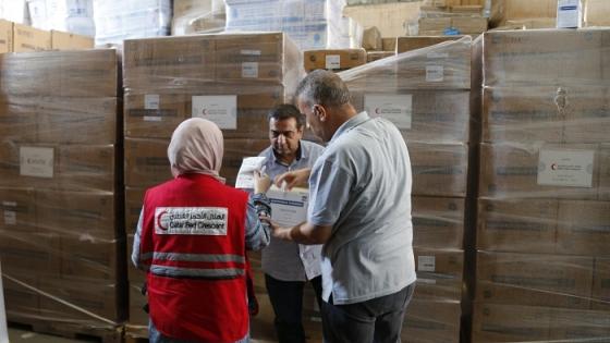 الهلال الأحمر القطري يدعم مستشفيات قطاع غزة