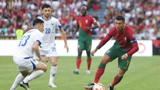مباراة سابقة بين البرتغال والبوسنة والهرسك