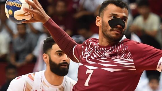 من مباراة اليوم بين قطر والبحرين