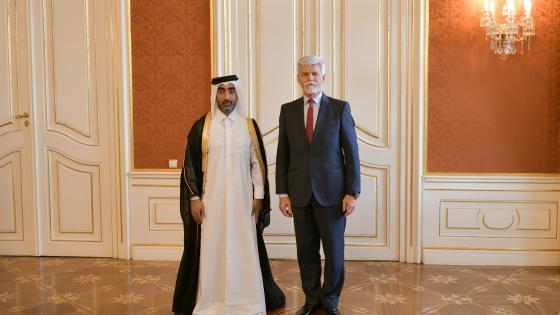 السيد ناصر بن إبراهيم اللنقاوي مع الرئيس التشيكي