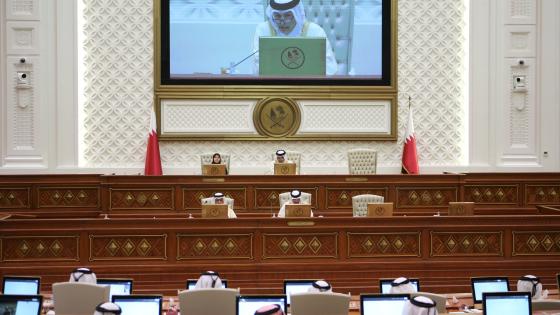 جانب من أولى جلسات الشورى في دور الانعقاد الجديد