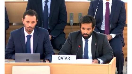 جانب من المشاركة القطرية في الحوار التفاعلي