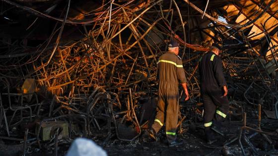 آثار الحريق