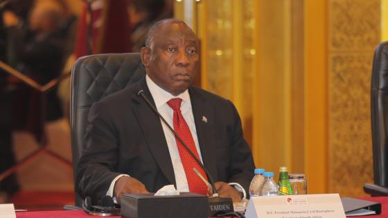 الرئيس سيريل رامافوزا رئيس جمهورية جنوب إفريقيا